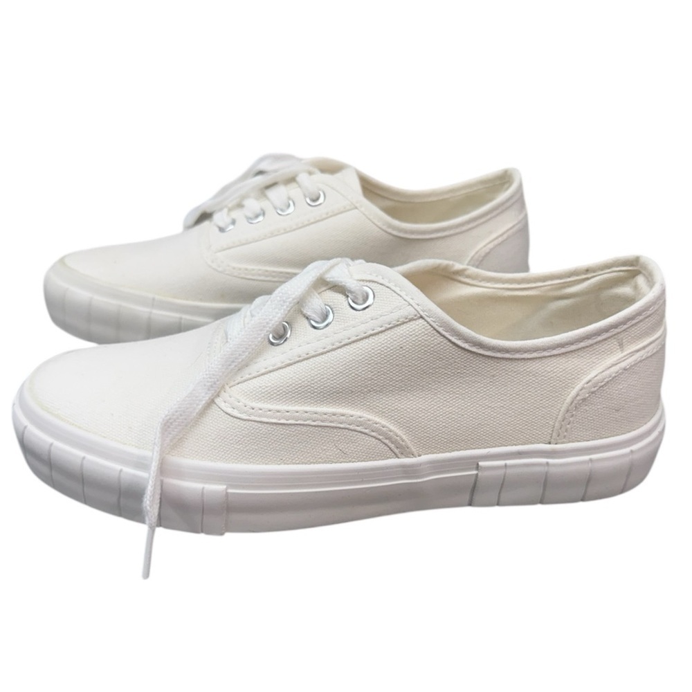 Madden Girl | White Canvas Sneakers
